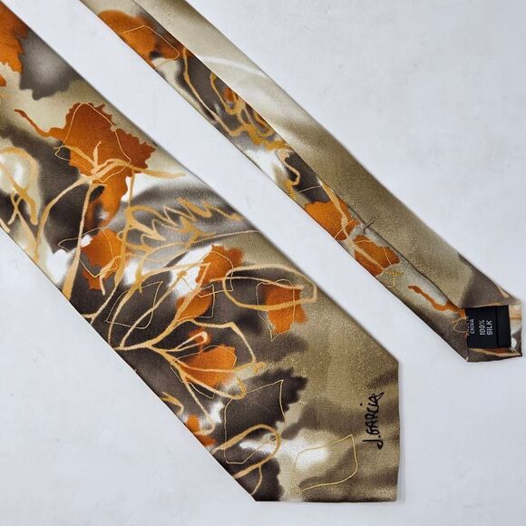 J JERRY GARCIA SILK TIE BANYAN TREE II WATERCOLOR ARTIST PROOF 6 3.75" X 60" - Picture 1 of 3